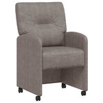 vidaXL Chaises de salle à manger 2 Pièces Gris 57 x 67 x 95 cm Faux cuir