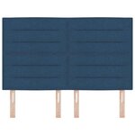 vidaXL Tête de lit LED avec bandes LED Bleu 144 cm tissu