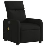 vidaXL Fauteuil de massage inclinable électrique Noir Tissu