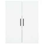 vidaXL Buffet haut Blanc 69 5x34x180 cm Bois d'ingénierie