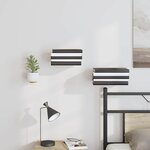 vidaXL Étagère Flottante Invisible 4 pc Jaune moutarde 6 x 11 x 6 5 cm