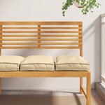 vidaXL Coussins Pallet pour Siège 2 Pièces Beige 40x40x8 cm Tissu Oxford