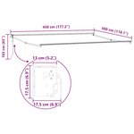 vidaXL Auvent rétractable automatique marron 450x300 cm