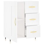 vidaXL Buffet blanc 69 5x34x90 cm bois d'ingénierie