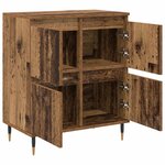 vidaXL Armoire de rangement 2 Pièces Bois ancien 60 x 35 x 70 cm