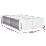vidaXL Cadre de lit sans matelas bleu 120x190 cm velours