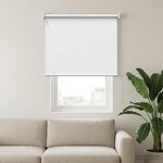 vidaXL Store roulant extérieur protection UV Blanc Polyester