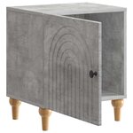 vidaXL Cabinet de chevet 2 Pièces Gris béton 43 x 34 5 x 50 cm