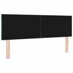 vidaXL Tête de lit LED Vert foncé 160 cm Cuir synthétique