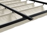 vidaXL Gazebo mural Crème 3 x 4 m Acier