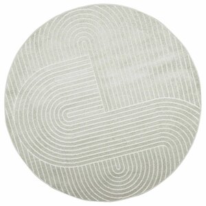 vidaXL Tapis de surface Rond PALMERAS Vert Ø 200 CM Polyester