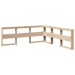 vidaXL Lit bibliothèque sans matelas 75x190 cm bois de pin massif