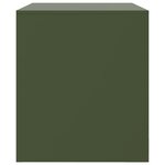 vidaXL Meubles TV 2 Pièces vert olive 67x39x44 cm acier