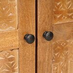 vidaXL Buffet 3 Pièces Marron 60 x 33 x 75 cm bois de manguier massif