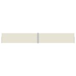 vidaXL Auvent latéral rétractable de patio 170x1200 cm Crème