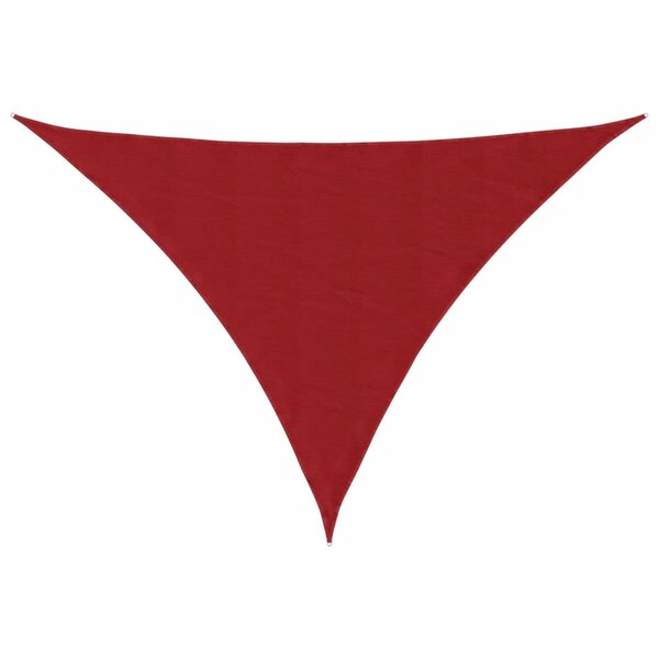 vidaXL Voile de parasol tissu oxford triangulaire 5x6x6 m rouge