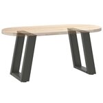 vidaXL Pieds de table basse en U 2 pièces Anthracite 38 x (42-43) cm Acier