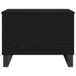 vidaXL Table Basse Chêne noir 60 x 44.5 x 45 cm Bois d'ingénierie