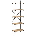 vidaXL Bibliothèque Chêne artisanal 56 x 32 x 174 cm Bois d'ingénierie