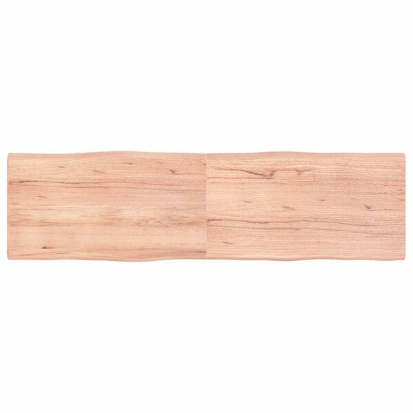 vidaXL Dessus de table bois massif traité bordure assortie