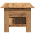 vidaXL Table basse chêne artisanal 102x55x42 cm bois d'ingénierie