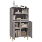 vidaXL Buffet haut Sonoma gris 60x36x110 cm Bois d'ingénierie