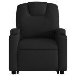 vidaXL Fauteuil inclinable de massage électrique Noir Tissu