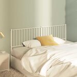 vidaXL Tête de lit de remplacement métal blanc 180 cm