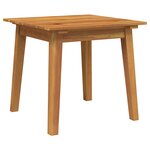 vidaXL Chaises de Jardin avec Table 3 Pièces Noir Bois Massif Acacia