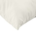 vidaXL Coussins de palette lot de 3 crème mélangé tissu