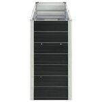 vidaXL Lit surélevé de jardin Acier galvanisé 240x40x77 cm Anthracite