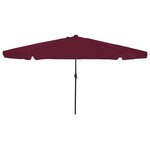 vidaXL Parasol de jardin Bordeaux 395 x 395 x 245 cm Polyester