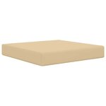 vidaXL Coussin de canapé d'extérieur Beige 60 x 60 x 8 cm Polyester