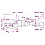 vidaXL Ensemble de canapés d'extérieur 7 pc Naturel et Anthracite