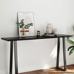 vidaXL Dessus de table bois massif traité bordure assortie