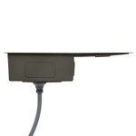 vidaXL Évier de cuisine fait à la main Noir Acier inoxydable