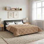vidaXL Couette d'été 200 x 200 cm Été Taupe Respirant