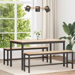 vidaXL Table de salle à manger / Table de repas Naturel