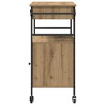 vidaXL Chariot de cuisine en chêne artisanal 56x43x89 5 cm