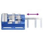 vidaXL Étau pour perceuse à colonne bleu 76 mm fonte