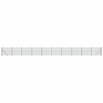 vidaXL Clôture en treillis métallique avec bride vert 2x25 m