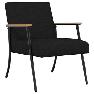 vidaXL fauteuil Noir 59 x 75 x 78 cm tissu