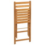 vidaXL Chaises de bistrot pliantes lot de 4 bois d'acacia solide