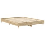vidaXL Cadre de lit sans matelas chêne sonoma 150x200 cm