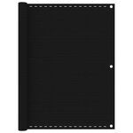 vidaXL Écran de balcon Noir 120x400 cm PEHD