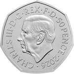 Monnaie ONE RING Lord of the Rings Metal 50 Pence United Kingdom 2026 (PRÉCOMMANDE)