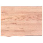 vidaXL Étagère murale marron clair bois chêne massif traité