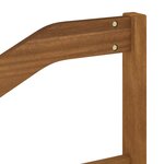 vidaXL Canapé d’extérieur Bois d'acacia massif et polyester Naturel