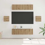 vidaXL Ensemble meuble TV 6 Pièces chêne artisanal Bois d'ingénierie