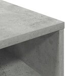 vidaXL Bibliothèque gris béton 34x31x80 cm bois d’ingénierie